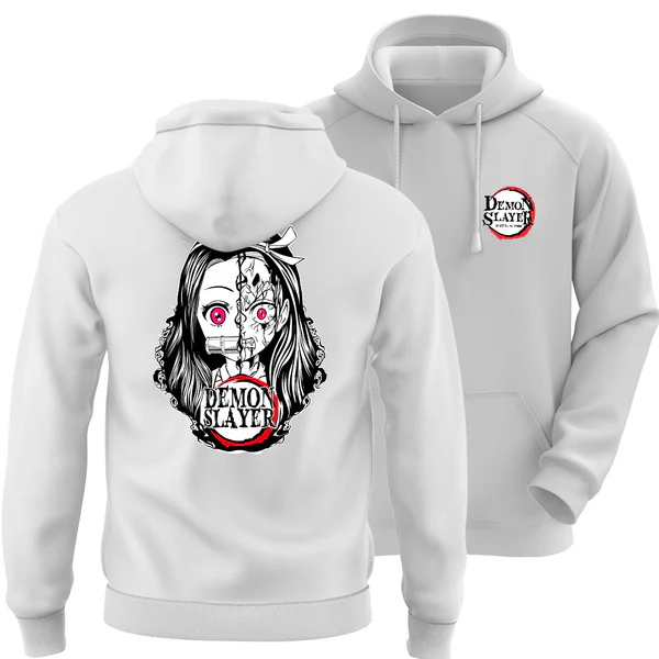 Demon Nezuko White Unisex Hoodie