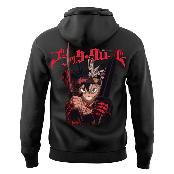 Asta Black Clover Anime Hoodie - Image 2